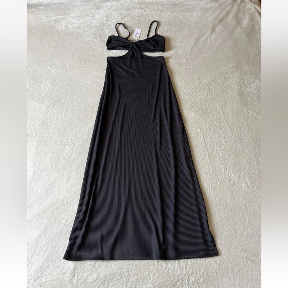 Edit By Nine Cutout Maxi Slit Dress